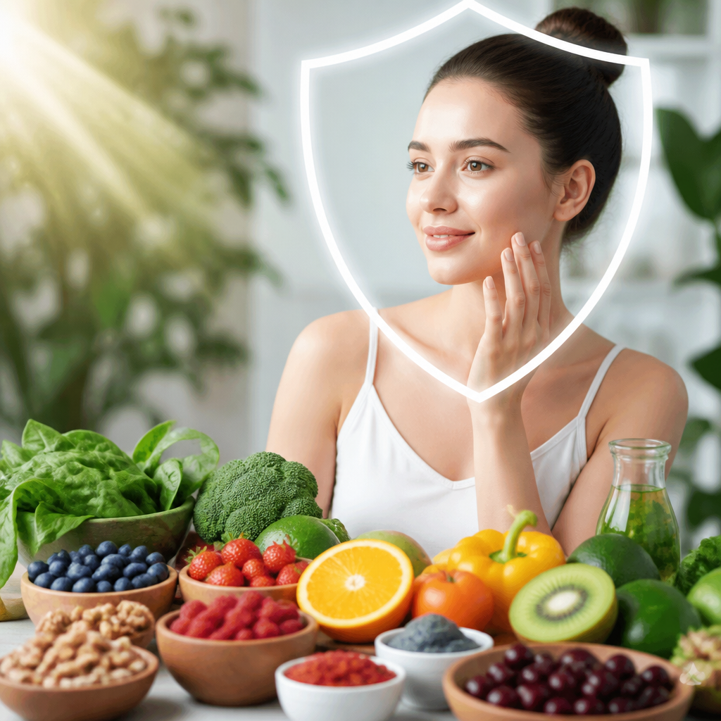 Thực phẩm giàu chất chống oxy hóa: Lá chắn bảo vệ da
