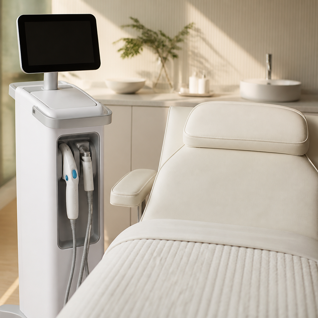 Hình ảnh máy Thermage FLX hiện đại trong phòng spa chuyên nghiệp