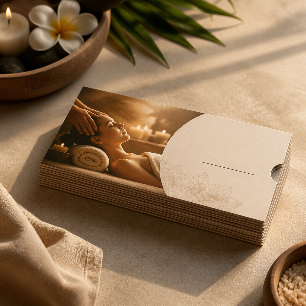 Tập hợp các voucher và phiếu giảm giá spa