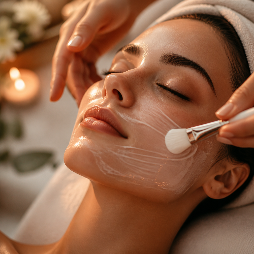 Liệu pháp chăm sóc da mặt tại spa trị liệu thư giãn của Guru Beauty