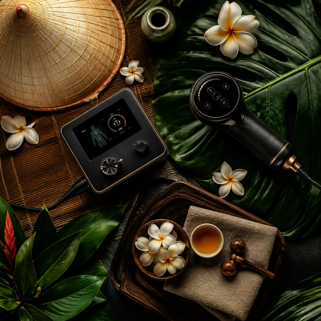 Hình ảnh nội thất sang trọng của Guru Beauty với thiết bị công nghệ cao, thể hiện dịch vụ làm đẹp guru hàng đầu