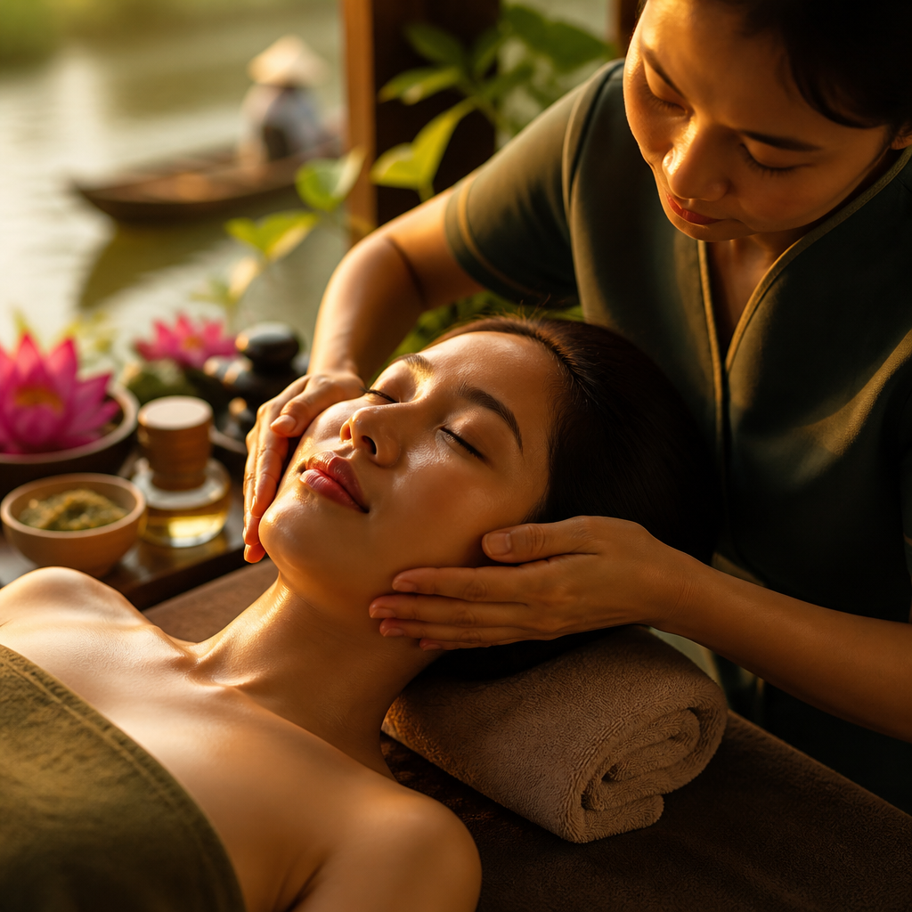 Khách hàng trải nghiệm liệu trình chăm sóc da chuyên sâu tại Guru Beauty