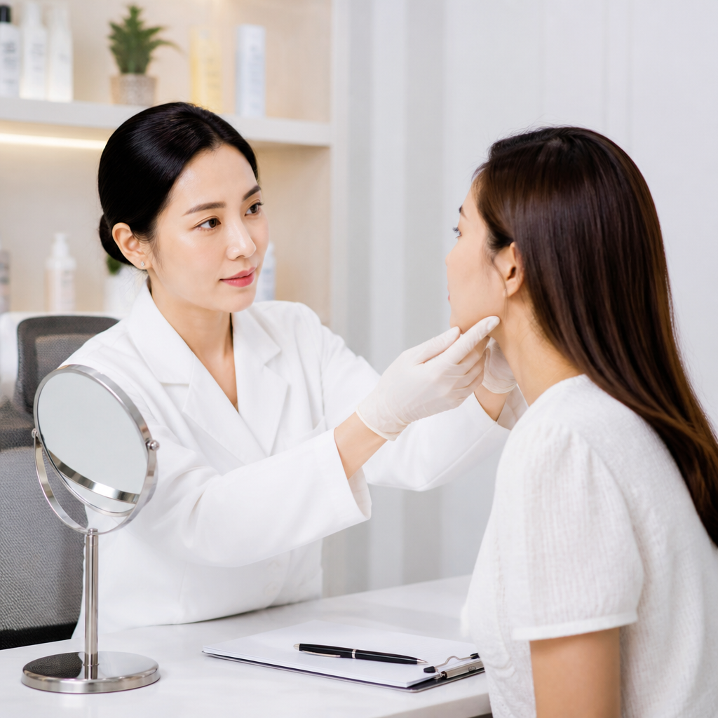Chuyên gia da liễu tư vấn cho khách hàng